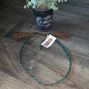 NWT BOOT BARN BRAIDED HORSE HAIR HAT BAND